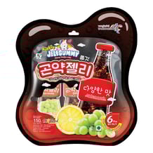 Желейні цукерки Kiokio: Jelegummy: Assorted Flavours (Cola, Lemon Lime, Muscat), (280953)