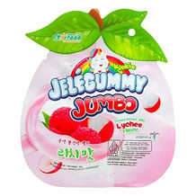 Желейные конфеты Kiokio: Jelegummy: Jumbo: Lychee Flavour, (281431)