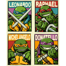 Картина за номерами Kartiny Origami: Teenage Mutant Ninja Turtles: Raphael, Donatello, Leonardo and Michelangelo, (35093)