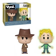 Фігурка Funko: Vynl.: Fallout: Adamantium Skeleton + Mysterious Stranger (Glows in the Dark) (2-Pack), (35263)