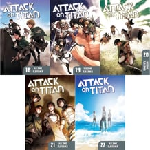 Набір манґи Attack on Titan. Volumes 18-22 (Box Set), (367440)
