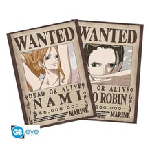 Набор постеров GB Eye: Chibi: One Piece: Wanted Posters: Nami and Robin, (40375)