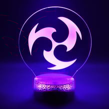 Акриловий світильник Genshin Impact: Electro: Logo, (40960)