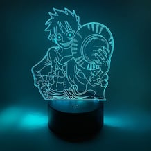 Акриловий світильник One Piece: Monkey D. Luffy w/ Hat, (44474)