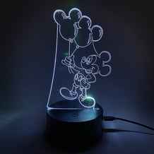 Акриловий світильник Disney: Mickey Mouse: Mickey Mouse w/ Balloons, (44616)