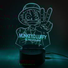 Акриловий світильник One Piece: Monkey D. Luffy (Wanted), (44668)