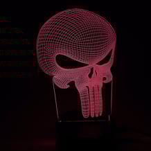 Акриловий світильник Marvel: Punisher: Logo, (44696)