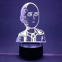 Акриловий світильник One-Punch Man: Saitama (Blank Face), (48893)