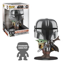 Фигурка Funko POP!: Star Wars: The Mandalorian: Mandalorian w/ The Child, (49931)