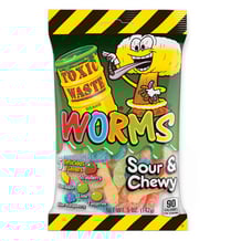 Желейні цукерки Toxic Waste: Worms: Sour & Chewy, (51622)