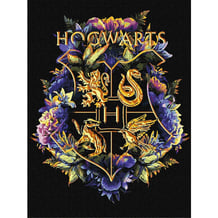 Картина по номерам Ideyka: Wizarding World: Harry Potter: Hogwarts Houses: Crests (Metallic), (5209)