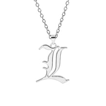 Металевий кулон Death Note: L: Logo, (600346)