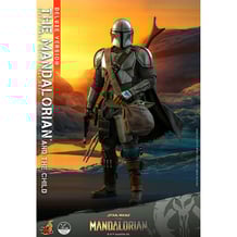 Колекційна фігура Hot Toys: Quarter Scale: Star Wars: The Mandalorian: The Mandalorian & Grogu (Set), (607041)