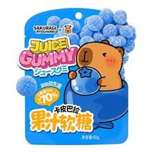 Желейные конфеты Sakuragi Ryouhinn: Capybara: Juice Gummy: Blueberry, (621540)