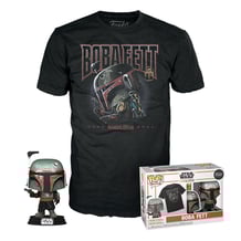 Комплект Funko POP!: Tees: Star Wars: The Mandalorian: Boba Fett (M), (63389)