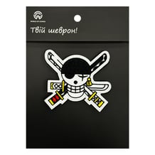 Шеврон One Piece: Zoro Skull: Logo, (6379)