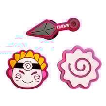 Набір джибітсів Naruto: Naruto, Kunai and Narutomaki (Pink), (6439)