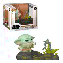 Фігурка Funko POP!: Deluxe: Star Wars: The Mandalorian: Grogu w/ Frog, (80000)
