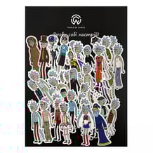 Набор стикеров Rick & Morty: Multiverse Ricks, (8006)