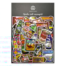 Набор стикеров Meme Food Parody, (8170)