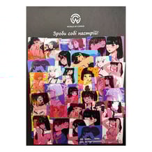 Набір стікерів Japan Retro Anime Girls, (8183)