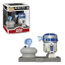 Фігурка Funko POP!: Deluxe: Star Wars: R2-D2 and Princess Leia Hologram, (83799)