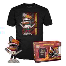 Комплект Funko POP!: Tees: Animation: Chainsaw Man: Chainsaw Man (M), (84312)