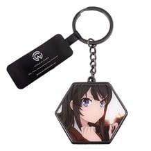 Брелок двосторонній з дзеркалом Rascal Does Not Dream Of Bunny Girl Senpai: Mai Sakurajima, (9046)
