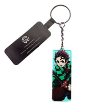 Брелок акриловый двухсторонний Demon Slayer: Tanjiro Kamado, (9059)