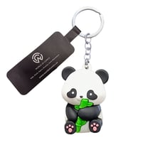 3D брелок Panda w/ Bamboo, (9066)