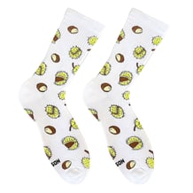 Шкарпетки Noskar: Каштани: «Легендарна Колючка» (білі) (р. 36-40), (91426)