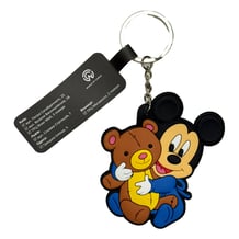 Брелок двухсторонний Disney: Mickey Mouse: Mickey w/ Teddy Bear, (9155)