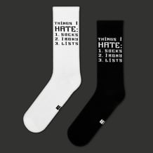 Шкарпетки CEH: Paradox Lists: «Things I Hate: 1. Socks 2. Irony 3. Lists‎» (р. 40-45), (91631)
