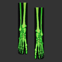 Шкарпетки японські CEH: X-Ray: Skeleton: Toxic Green (р. 40-45), (91682)