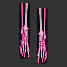 Шкарпетки японські CEH: X-Ray: Skeleton: Toxic Pink (р. 40-45), (91684)
