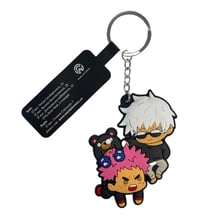 Брелок двосторонній Jujutsu Kaisen: Gojo and Itadori w/ Tsukamoto Bear, (9429)