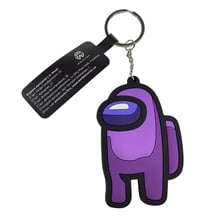 Брелок двосторонній Among Us: Crewmate (Purple), (9892)