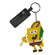 Брелок двухсторонний SpongeBob SquarePants: Bob w/ Butterfly Net, (9942)