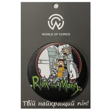 Значок Rick & Morty: Rick and Morty w/ Space Cruiser, (13438)
