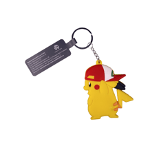 Брелок двухсторонний Animation: Pokemon Pikachu in Ash's cap, (10104)