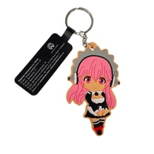 Брелок двухсторонний Nitro+: Super Sonico (Maid), (9909)