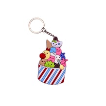 Брелок двухсторонний Sumikko Gurashi: Minniko Bucket, (9965)