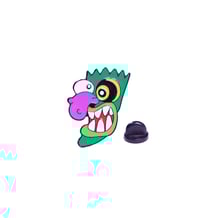 Металлический значок (пин) Courage the Cowardly Dog: Ooga Booga Mask, (10141)