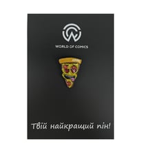 Металлический значок (пин) Pizza in Love, (10938)