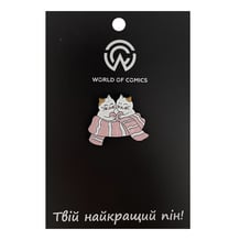 Металлический значок (пин) Cats in Love, (11586)