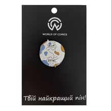 Металевий значок (пін) Yin & Yang Cats, (11747)