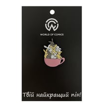 Металевий значок (пін) Rabbits in Cup, (11797)