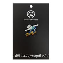 Металлический значок (пин) Ripndip: Bart Nermal (Skating), (11799)