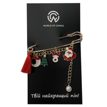 Металевий значок (шпилька) Christmas Mix, (12102)