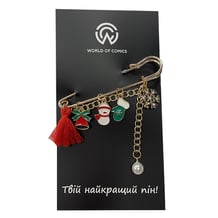 Металевий значок (шпилька) Christmas Mix, (12104)